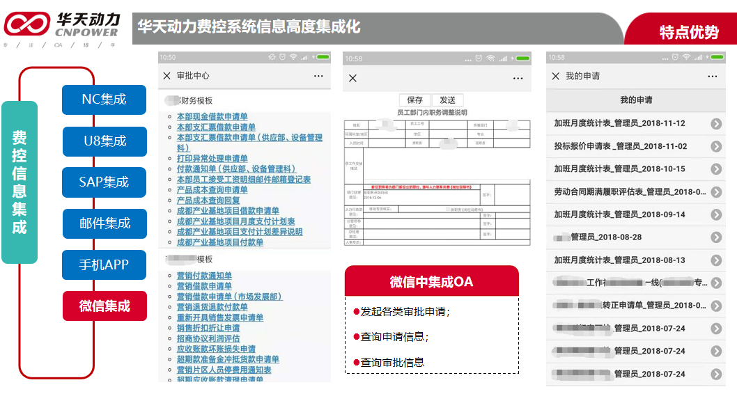 華天動(dòng)力OA深度集成財(cái)務(wù)系統(tǒng) 帶領(lǐng)企業(yè)走向產(chǎn)品化集成之道